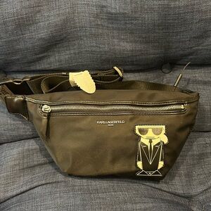 Karl Lagerfeld Black Belt Bag